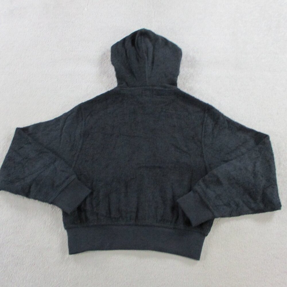 SKIMS Terry Cover-Ups Zip Up Hoodie Womens XS Onyx Black Swim Full Zip Cover Top - Picture 4 of 10